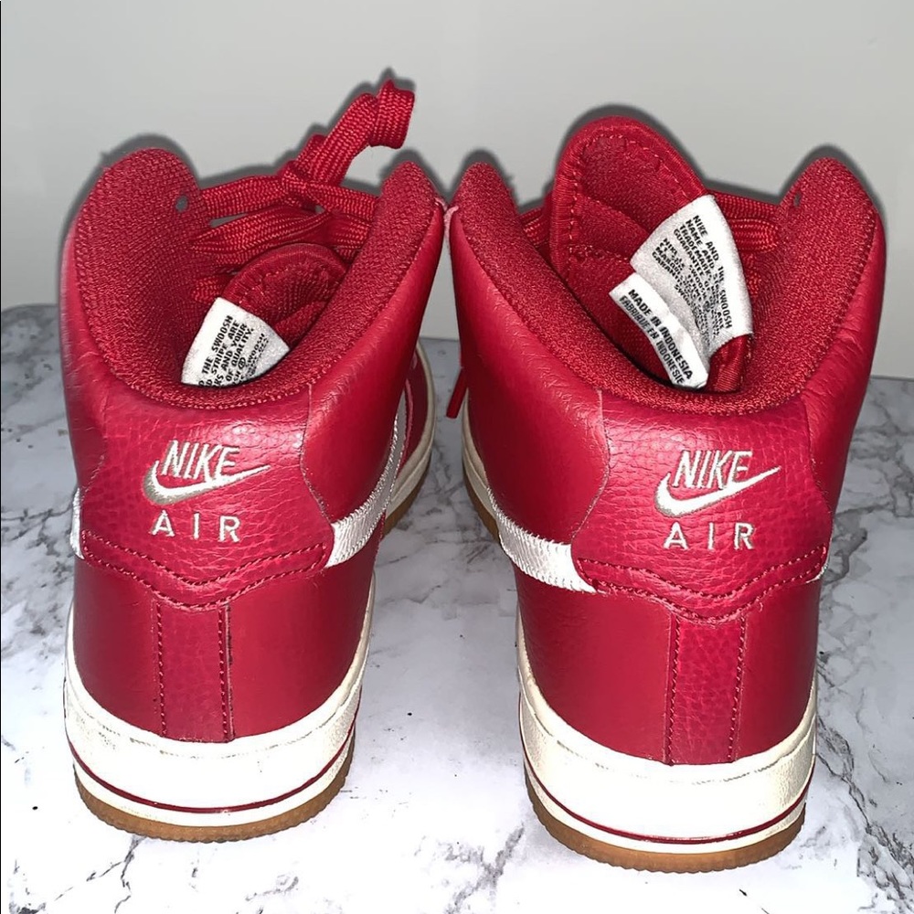 Red Nike air shoes